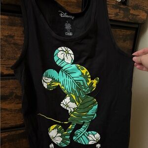 Disney Mickey Mouse Black Tank Top Adult Unisex Size Small NWOT